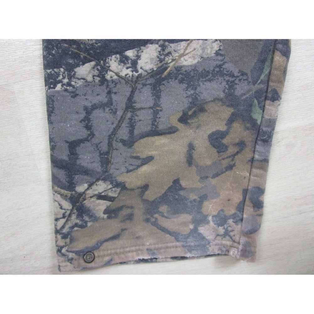 Vintage Jerzees Outdoors Camo Sweatpants (L) BigWoods Cargo Pockets Y2K - Picture 12 of 16
